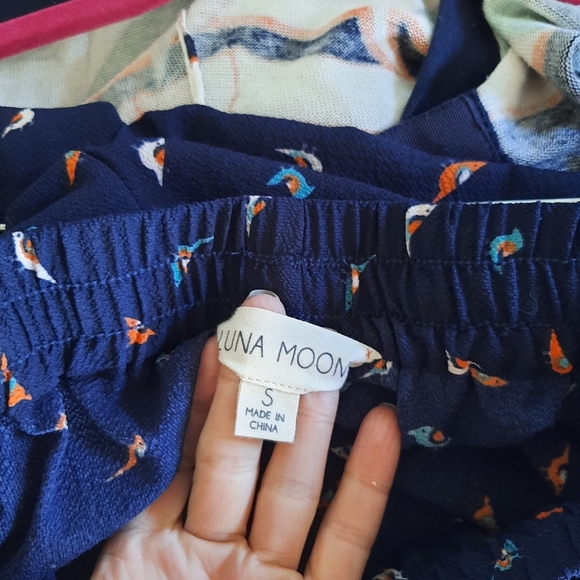 Pajama style pants with bird print - Picture 5 of 5